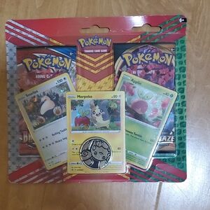 Pokemon Trading Card Set with Red and Yellow Accents
